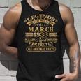 Legenden Wurden Im März 1933 Geschenk 90 Geburtstag Mann V6 Tank Top Geschenke für Ihn