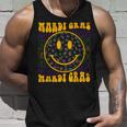 Leopard Hippie Face Retro Groovy Mardi Gras Funny Unisex Tank Top Gifts for Him