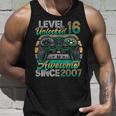 Level 16 Unlocked Awesome Since 2007 16Th Birthday Gaming Unisex Tank Top Gifts for Him