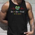 Live Love Accept In April We Wear Blue For Autism Awareness Tank Top Gifts for Him
