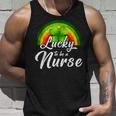 Lucky To Be A Nurse St Patricks Day Rainbow Funny Gifts Unisex Tank Top Gifts for Him