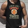 Lunch Lady I Prefer The Term Cafeteria Superhero Food Worker Unisex Tank Top Gifts for Him