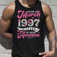 Made In March 1997 Floral 26 Year Old 26Th Birthday Women Unisex Tank Top Gifts for Him