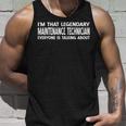 Maintenance Technician Job Title Maintenance Technician Unisex Tank Top Gifts for Him