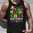 Mardi Gras Birthday Costume Its My Mardi Gras Birthday Yall Unisex Tank Top Gifts for Him