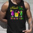 Mardi Gras Drinking Team Carnival Fat Tuesday Lime Cocktail Unisex Tank Top Gifts for Him