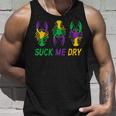 Mardi Gras Outfit Funny Suck Me Dry Crawfish Carnival Party Unisex Tank Top Gifts for Him