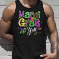 Mardi Gras Yall Funny Vinatage New Orleans Party Carnival Unisex Tank Top Gifts for Him