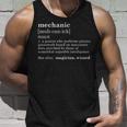 Mechanic Definition Dad Car Guy Garage Fathers Day Gift Unisex Tank Top Gifts for Him