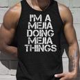 Mejia Funny Surname Family Tree Birthday Reunion Gift Idea Unisex Tank Top Gifts for Him