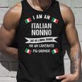 Mens Best Italian Nonno - Great Italian Grandpa And Singer Unisex Tank Top Gifts for Him