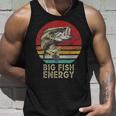 Mens Big Fish Energy Fishing Gifts For Men Dads Unisex Tank Top Gifts for Him