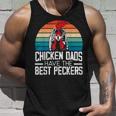 Mens Chicken Dads Have The Best Peckers Farmer Dad Fathers Day Unisex Tank Top Gifts for Him