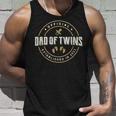 Mens Dad Of Twins 2023 New Dad To Be Expecting Daddy Of Twins Unisex Tank Top Gifts for Him