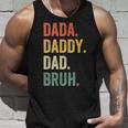 Mens Dada Daddy Dad Bruh Fathers Day Funny Dad Life Vintage Unisex Tank Top Gifts for Him