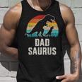 Mens Dadsaurus Dad Dinosaur Vintage For Fathers Day Unisex Tank Top Gifts for Him