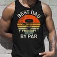 Mens Disc Golf Dad Best Dad By Par Fathers Day Disk Frisbee Unisex Tank Top Gifts for Him