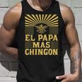 Mens El Papa Mas Chingon Mexican Dad Cinco De Mayo Aztec Eagle Unisex Tank Top Gifts for Him