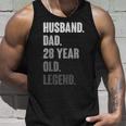 Mens Funny 28Th Birthday Decoration Gift Husband Vintage Dad 1995 Unisex Tank Top Gifts for Him