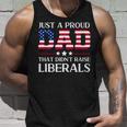 Mens Funny Anti Liberal Republican Dad Gifts Us Flag Fathers Day Unisex Tank Top Gifts for Him