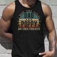 Mens Funny Fathers Day Idea - I Have Two Titles Dad And Poppy Unisex Tank Top Gifts for Him