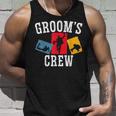 Mens Grooms Crew Groom Squad Stag Night Bachelor Party Unisex Tank Top Gifts for Him