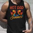 Mens Hot Dad Summer Father Grandpa Vintage Tropical Sunglasses Unisex Tank Top Gifts for Him