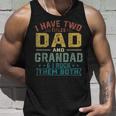 Mens I Have Two Titles Dad And Grandad Funny Fathers Day Retro Unisex Tank Top Gifts for Him