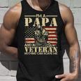 Mens Im A Papa And A Veteran - Patriotic Usa American Flag Unisex Tank Top Gifts for Him