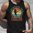 Mens Lacrosse Dad Vintage Funny Fathers Day Gift For Lax Daddy Unisex Tank Top Gifts for Him
