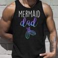 Mens Mermaid Dad Mermaid Birthday Party Shirt V2 Unisex Tank Top Gifts for Him