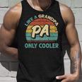 Mens Pa Like A Grandpa Only Cooler Vintage Dad Fathers Day Unisex Tank Top Gifts for Him