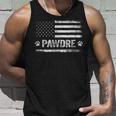 Mens Pawdre Best Dog Dad Ever Us Flag Dog Paw Tee Dog Lover Unisex Tank Top Gifts for Him