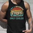 Mens Poppy Like A Grandpa Only Cooler Vintage Dad Fathers Day Unisex Tank Top Gifts for Him