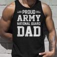Mens Proud Army National Guard Dad American Flag Patriotic Gift Unisex Tank Top Gifts for Him