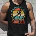 Mens Running Dad Vintage Funny Marathon Runner Fathers Day Gift Unisex Tank Top Gifts for Him