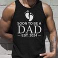 Mens Soon To Be Dad 2024 For Fathers Day 2023 Promoted To Daddy Unisex Tank Top Gifts for Him