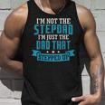 Mens Stepdad The Dad That Stepped Up Fathers Day Birthday Unisex Tank Top Gifts for Him