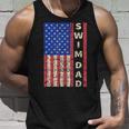 Mens Swim Dad American Flag Swimmer Fathers Day Gift Unisex Tank Top Gifts for Him