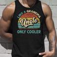 Mens Uncle Like A Grandpa Only Cooler Vintage Dad Fathers Day Unisex Tank Top Gifts for Him