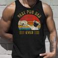 Mens Vintage Best Pug Dad Ever Pug Lover Fathers Day Unisex Tank Top Gifts for Him