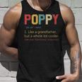 Mens Vintage Poppy DefinitionFathers Day Gifts For Dad Unisex Tank Top Gifts for Him
