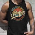 Mens Vintage Retro Dad Gifts Papa Because Grandpa Is For Old Guys V2 Unisex Tank Top Gifts for Him