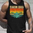 Mens Vintage Style Swimming Lover Swimmer Swim Dad Fathers Day Unisex Tank Top Gifts for Him