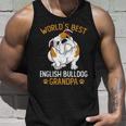 Mens World´S Best English Bulldog Grandpa Dog Owner Funny Men Unisex Tank Top Gifts for Him