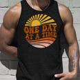 Mental Health Awareness One Day At A Time Retro Sunshine Unisex Tank Top Gifts for Him