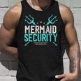 Mermaid Security Mermaid Dad Birthday Merdad Unisex Tank Top Gifts for Him