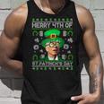 Merry 4Th Of St Patricks Day Joe Biden Leprechaun Hat Ugly Unisex Tank Top Gifts for Him