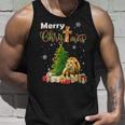 Merry Christmas Christian Lion Christmas Tree Xmas Unisex Tank Top Gifts for Him