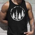 Minimalist Tree Design Forest Outdoors And Nature Graphic Unisex Tank Top Gifts for Him